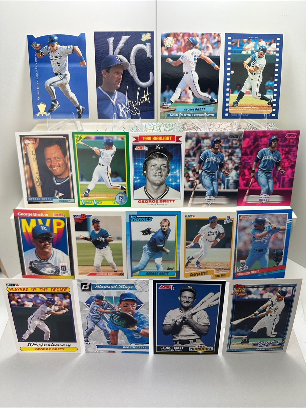 George Brett Royals lot of 18